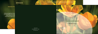 faire depliant 2 volets  4 pages  agriculture fleurs bouquetier horticulteur MFLUOO34131