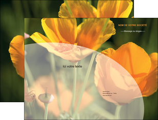faire modele a imprimer pochette a rabat agriculture fleurs bouquetier horticulteur MFLUOO34137