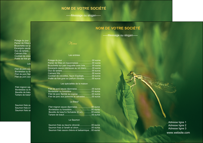 modele en ligne set de table restaurant menu restaurant liste de menu set de table MIDLU34205