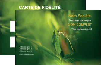 impression carte de visite nature animal nature verte MIDLU34227