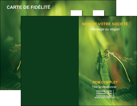 impression carte de visite nature animal nature verte MIDLU34229