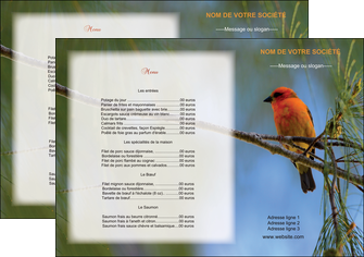 realiser set de table metiers de la cuisine menu restaurant liste de menu set de table MLGI34257