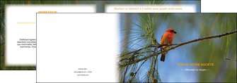 creation graphique en ligne depliant 2 volets  4 pages  paysage nature parc naturel animaux parc naturel des oiseaux MLGI34273