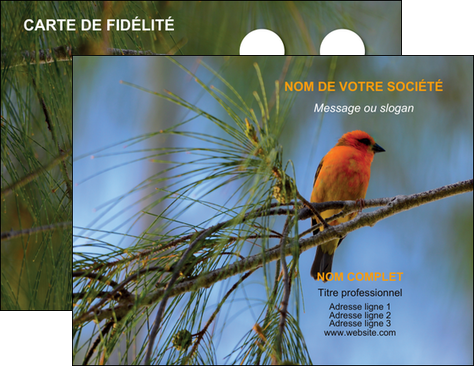 creation graphique en ligne carte de visite paysage nature parc naturel animaux parc naturel des oiseaux MIDBE34281