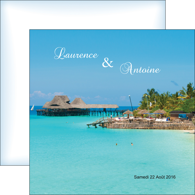 personnaliser maquette flyers paysage faire part de mariage carte de mariage invitation mariage MIDBE34341