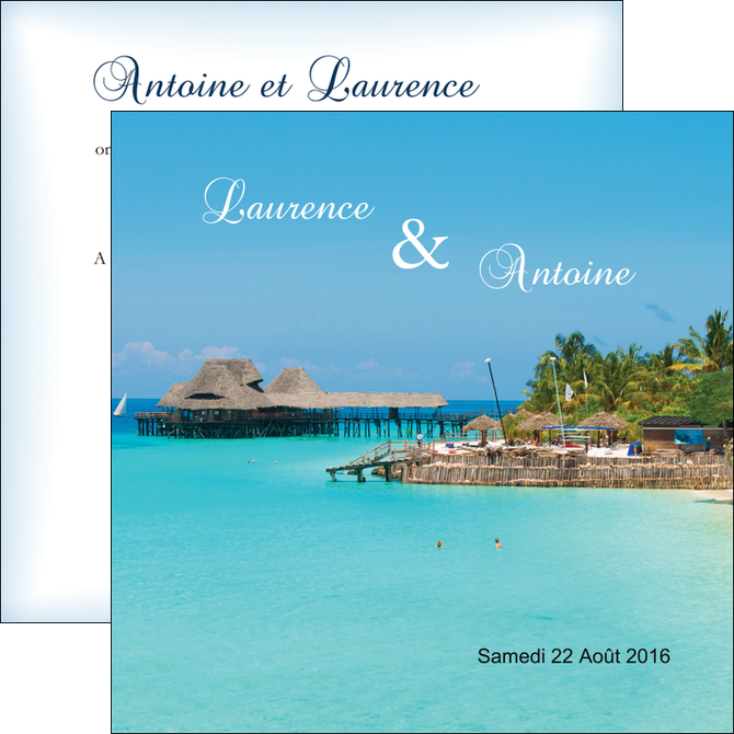 exemple flyers paysage ile mer ocean MIDBE34343