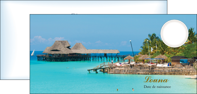 modele flyers paysage faire part de naissance carte pour naissance plages MIDBE34355