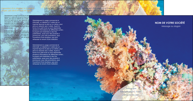 creer modele en ligne depliant 4 volets  8 pages  plongee  plongee plongee sous marine centre de plongee MIDBE34365