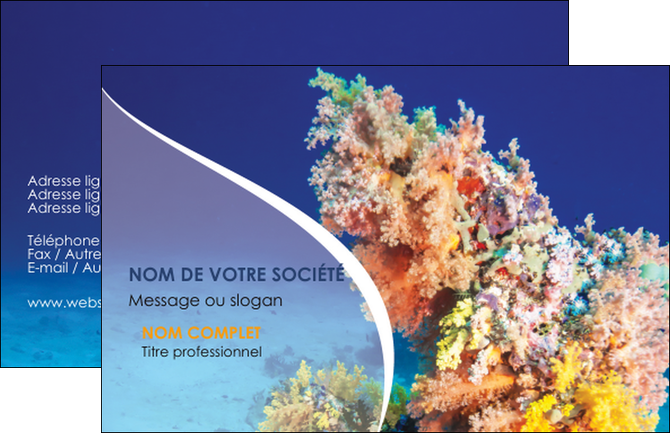 realiser carte de visite plongee  plongee plongee sous marine centre de plongee MIDBE34393