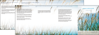 modele en ligne depliant 4 volets  8 pages  paysage nature champs fleurs MLGI34675