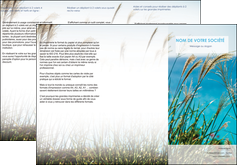 imprimerie depliant 3 volets  6 pages  paysage nature champs fleurs MLGI34683
