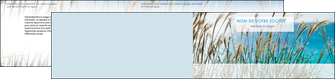 impression depliant 2 volets  4 pages  paysage nature champs fleurs MLGI34691