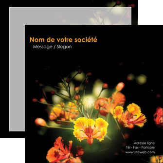 faire modele a imprimer flyers fleuriste et jardinage fleur luxe noire MLGI34789