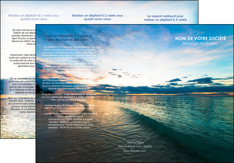 imprimerie depliant 3 volets  6 pages  sejours mer nature ciel MIDBE34843