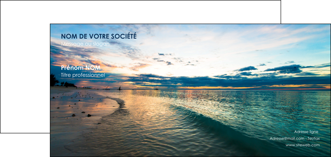 personnaliser modele de carte de correspondance sejours mer nature ciel MIDBE34847