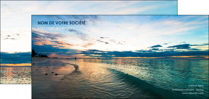exemple flyers sejours mer nature ciel MIDBE34849