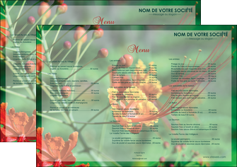 maquette en ligne a personnaliser set de table fleuriste et jardinage nature colore couleurs MLGI34921