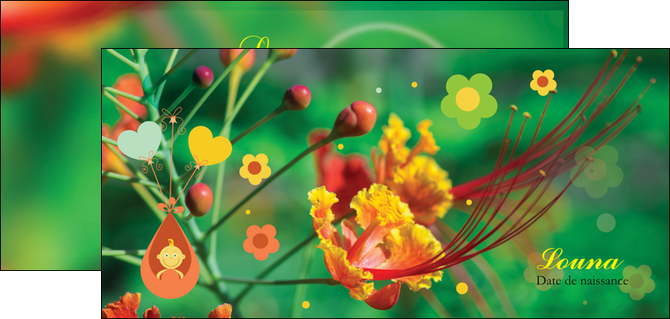imprimer flyers fleur naissance nature MIDBE34953