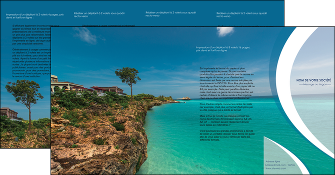 cree depliant 4 volets  8 pages  sejours mer plage bord de mer MID35035