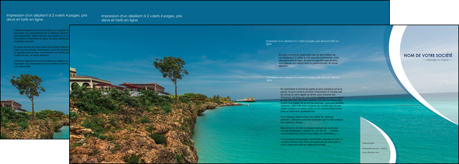 modele en ligne depliant 4 volets  8 pages  sejours mer plage bord de mer MID35041