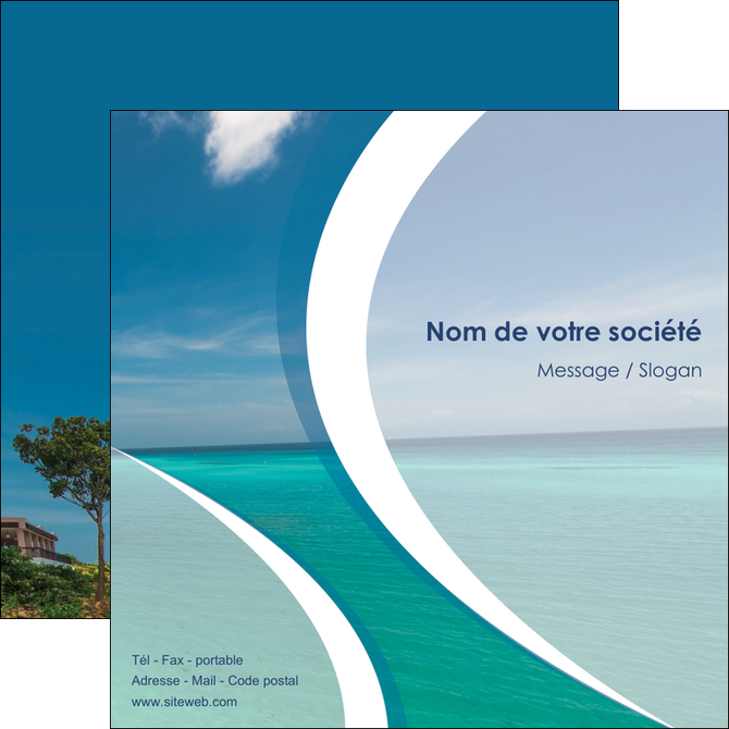 realiser flyers sejours mer plage bord de mer MID35055
