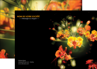imprimer flyers fleuriste et jardinage fleurs printemps jardin MLIG35161