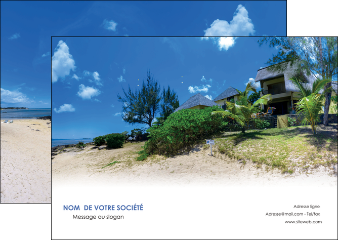exemple flyers sejours agence immobilier ile maurice villa MIDLU35187