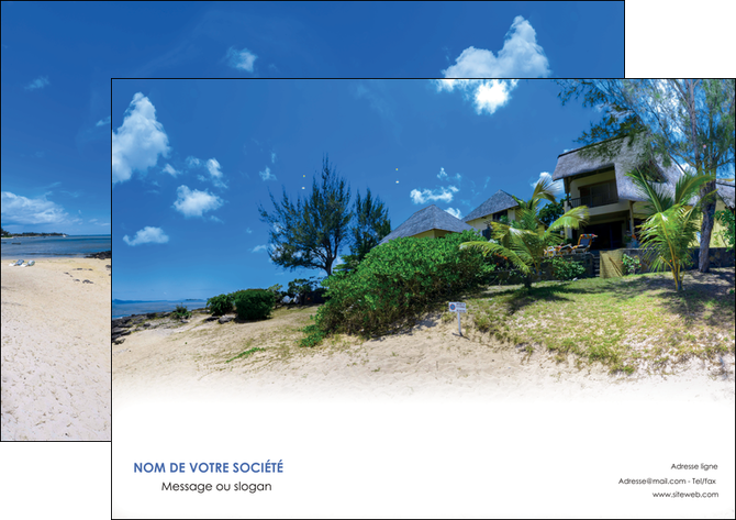 imprimer affiche sejours agence immobilier ile maurice villa MIDLU35199