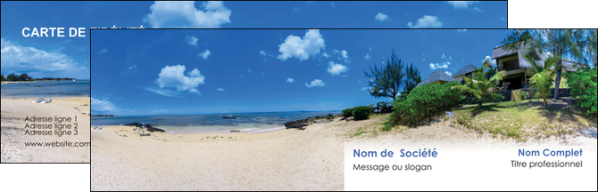 impression carte de visite sejours agence immobilier ile maurice villa MIDLU35213