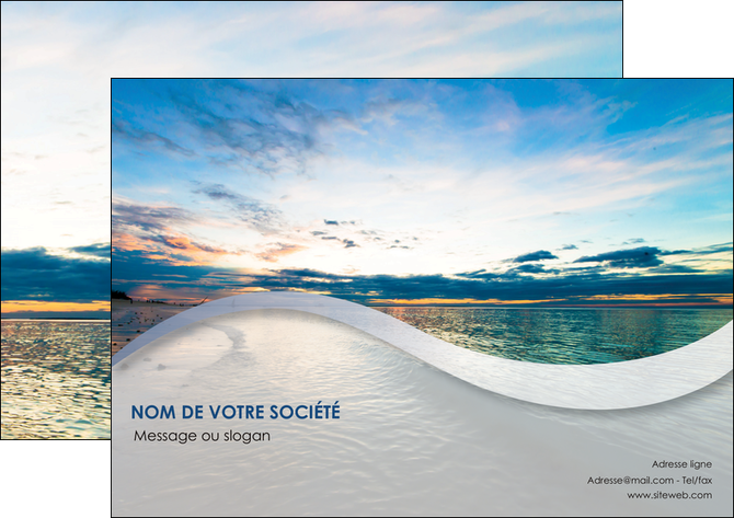 imprimer affiche sejours plage ocean bord de mer MIDBE35541