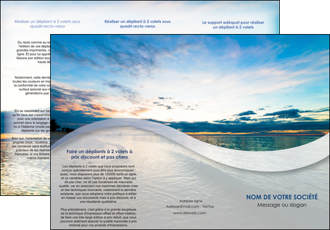 personnaliser maquette depliant 3 volets  6 pages  sejours plage ocean bord de mer MIDBE35543