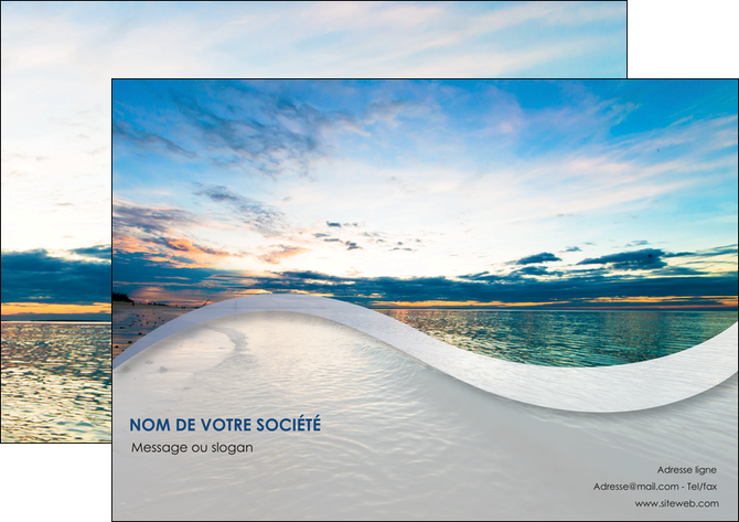 faire affiche sejours plage ocean bord de mer MIDBE35545