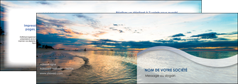 creation graphique en ligne depliant 2 volets  4 pages  sejours plage ocean bord de mer MIDBE35551