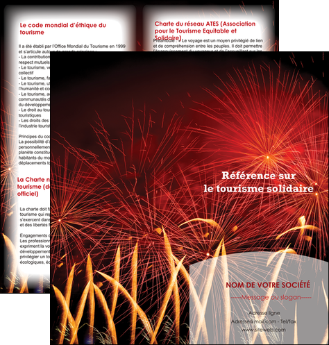 exemple depliant 2 volets  4 pages  14 juillet feux dartifice artificier MLIG35591