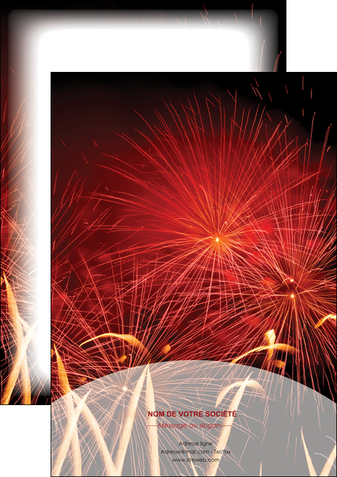 creer modele en ligne flyers 14 juillet feux dartifice artificier MIDBE35595