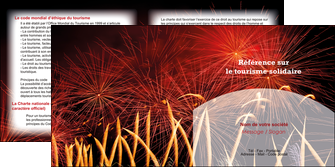 exemple depliant 2 volets  4 pages  14 juillet feux dartifice artificier MLIG35597