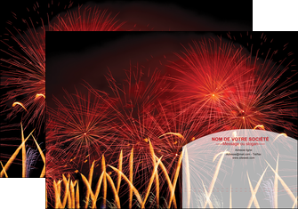 imprimerie pochette a rabat 14 juillet feux dartifice artificier MLIG35605