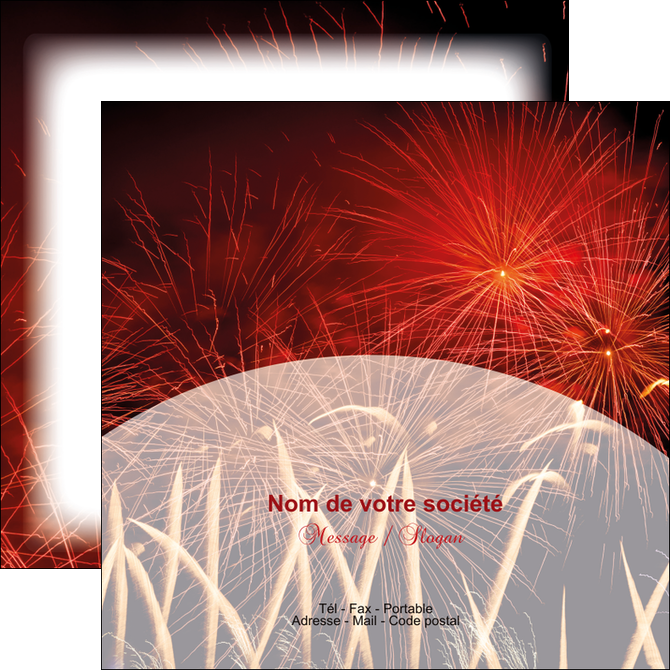 imprimer flyers 14 juillet feux dartifice artificier MIDBE35623