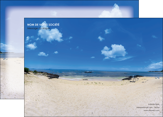 exemple affiche paysage mer vacances ile MIDBE35773