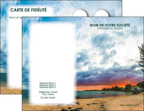 realiser carte de visite sejours plage mer vacances MIDBE35905