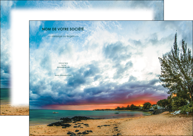 imprimerie affiche sejours plage mer vacances MIDBE35907