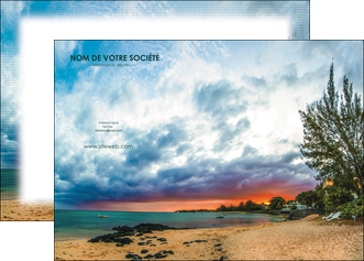 modele affiche sejours plage mer vacances MIDBE35917