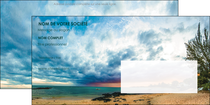 faire modele a imprimer enveloppe sejours plage mer vacances MIDBE35929