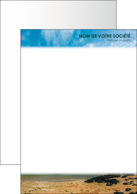 exemple tete de lettre sejours plage mer vacances MIDBE35931