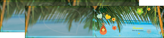 modele depliant 2 volets  4 pages  mer plage ciel bleu MIDBE36039