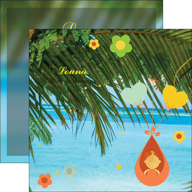 modele en ligne flyers mer plage ciel bleu MIDBE36041