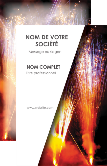 creer modele en ligne carte de visite reception et animation feu dartifice artificier artilleur MLIG36117