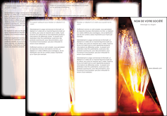 cree depliant 3 volets  6 pages  reception et animation feu dartifice artificier artilleur MLIG36129