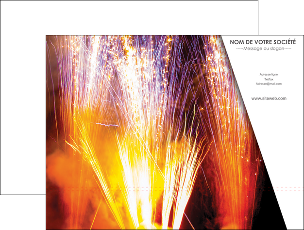 modele pochette a rabat reception et animation feu dartifice artificier artilleur MLIG36149