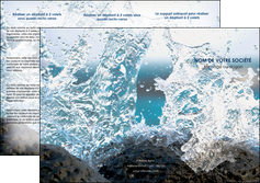 creer modele en ligne depliant 3 volets  6 pages  mer rocher nature MIFBE36213